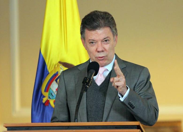 “La verdad para una sociedad herida por medio siglo de conflicto armado es un instrumento sanador y liberador”, dijo el presidente Santos durante su intervención en el foro “Comisiones de la verdad y procesos de paz: experiencias internacionales y desafíos para Colombia”. FOTO COLPRENSA