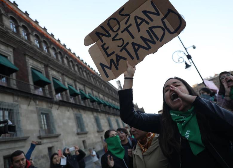 Protestas en México contra asesinato de una niña de 7 años. FOTO: EFE