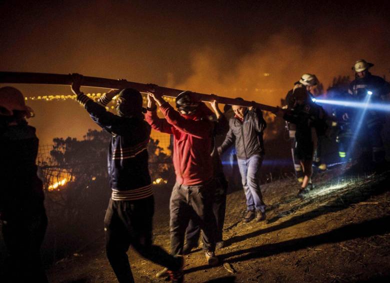 7.000 evacuados y un muerto deja incendio en Chile