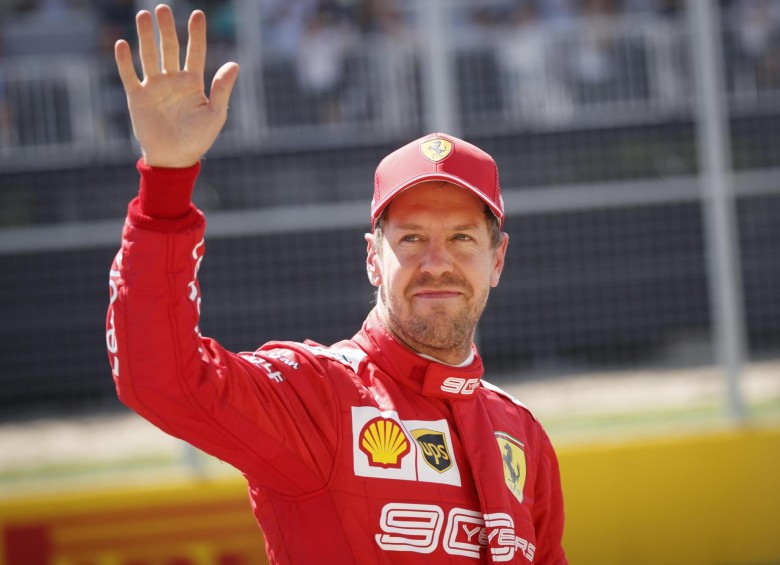 Sebastian Vettel corrió cinco temporadas con la escudería Ferrari. FOTO EFE