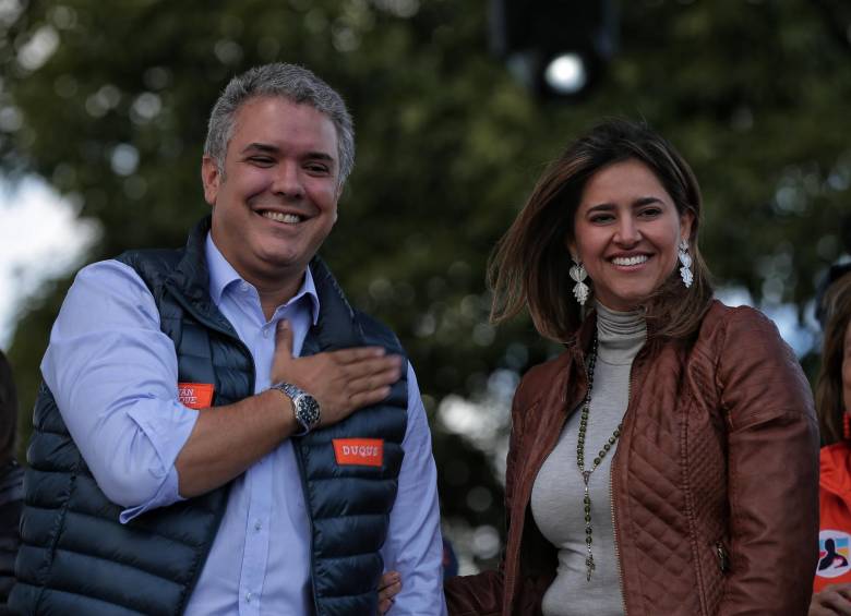 El presidente Iván Duque y la primera dama, María Juliana Ruiz. FOTO Archivo COLPRENSA