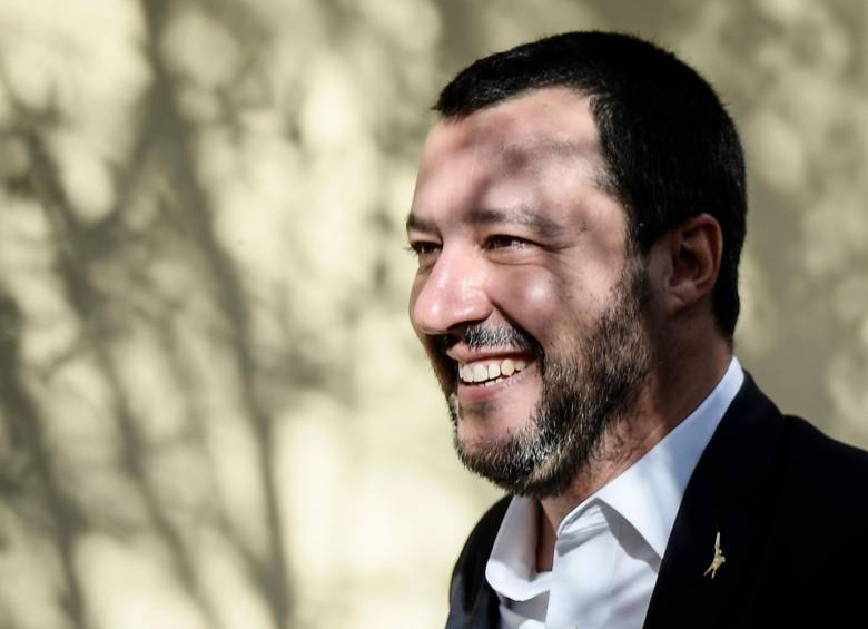 Matteo Salvini, ministro del Interior de Italia fue el impulsor de la ley antiinmigración. FOTO: AFP