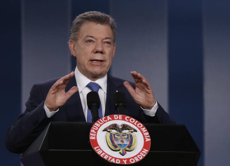 Presidente de Colombia, Juan Manuel Santos. FOTO Colprensa
