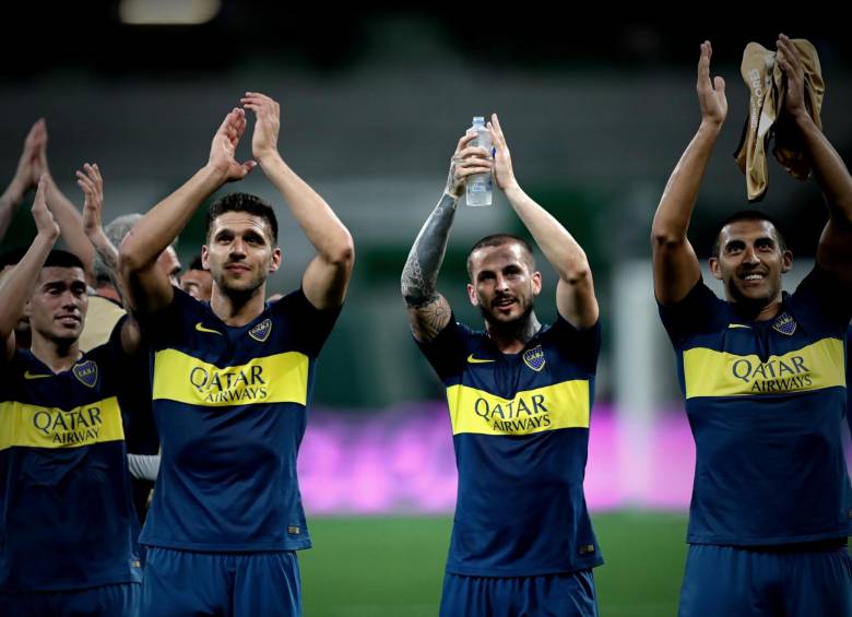 Boca Juniors igualó 2-2 este miércoles con Palmeiras y dejó la serie de semifinales con un marcador global de 4-2 a su favor. Foto EFE 