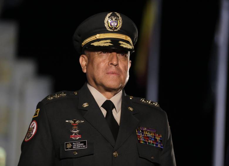 El general Luis Fernando Navarro comandante de las Fuerzas Militares colombianas . FOTO Colprensa