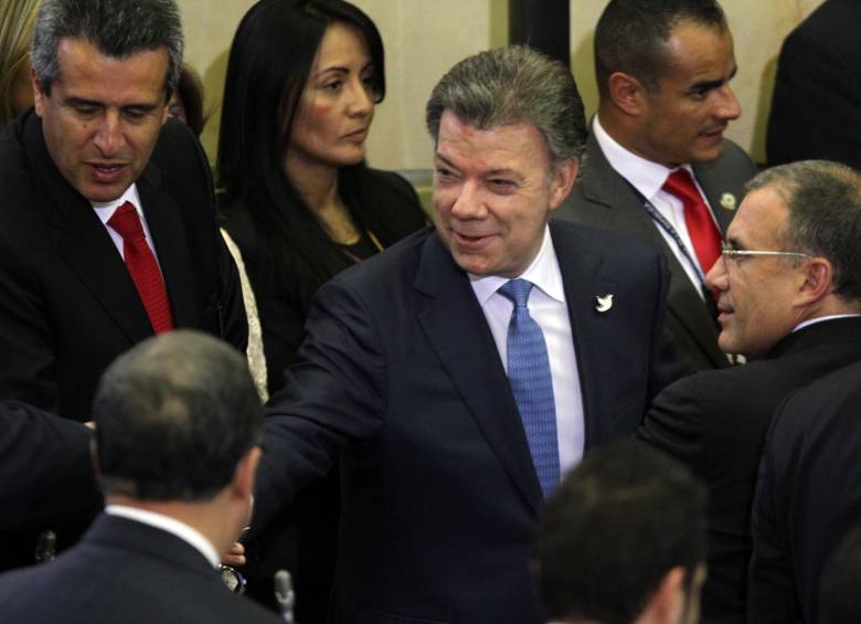 El presidente Santos también fue salpicado por el escándalo de corrupción con la constructora Odebrecht. FOTO COLPRENSA