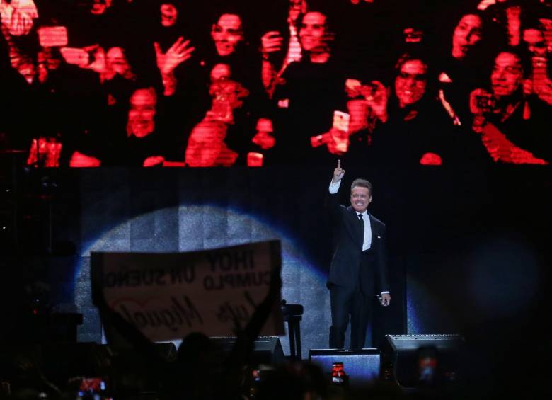 Así fue el concierto de Luis Miguel en Bogotá. FOTO Colprensa