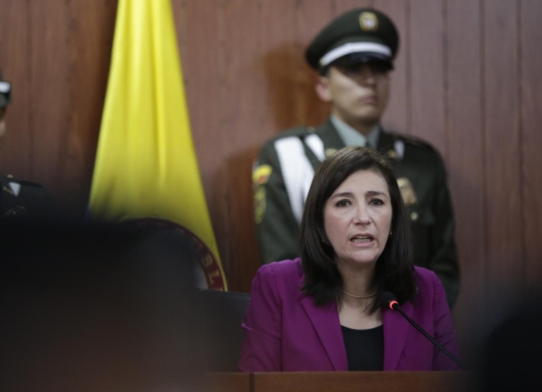 La presidenta de la Corte Constitucional, Gloria Estela Ortiz, se mostró preocupada en días anteriores por la posible interceptación de celulares que algunos magistrados podrían estar sufriendo. Foto: Colprensa