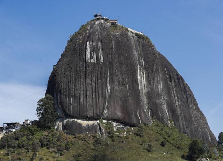 La Piedra del Peñol, uno de los principales atractivos turísticos antioqueños. FOTO: Manuel Saldarriaga. 