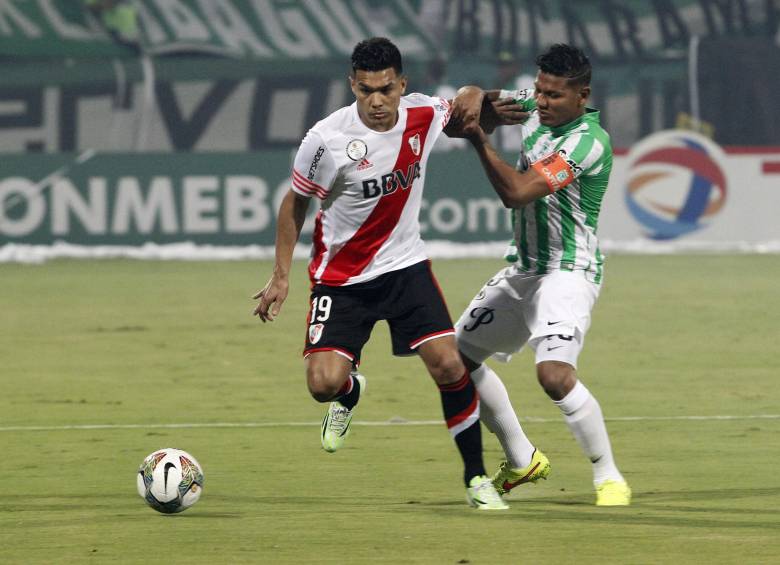 Nacional arrancó mejor, River lo igualó en el segundo tiempo. Resultado justo en el Atanasio Girardot. FOTO JULIO CÉSAR HERRERA