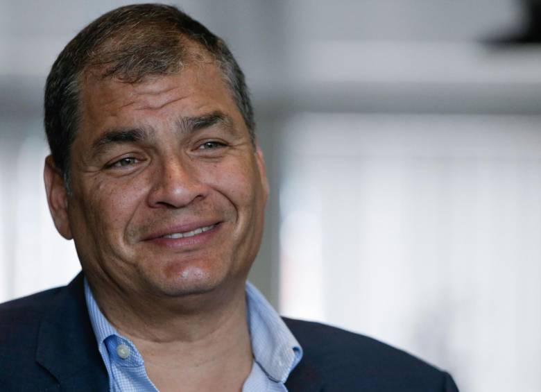 Rafael Correa, expresidente de Ecuador acusado por el secuestro del político Fernando Balda. FOTO: AFP