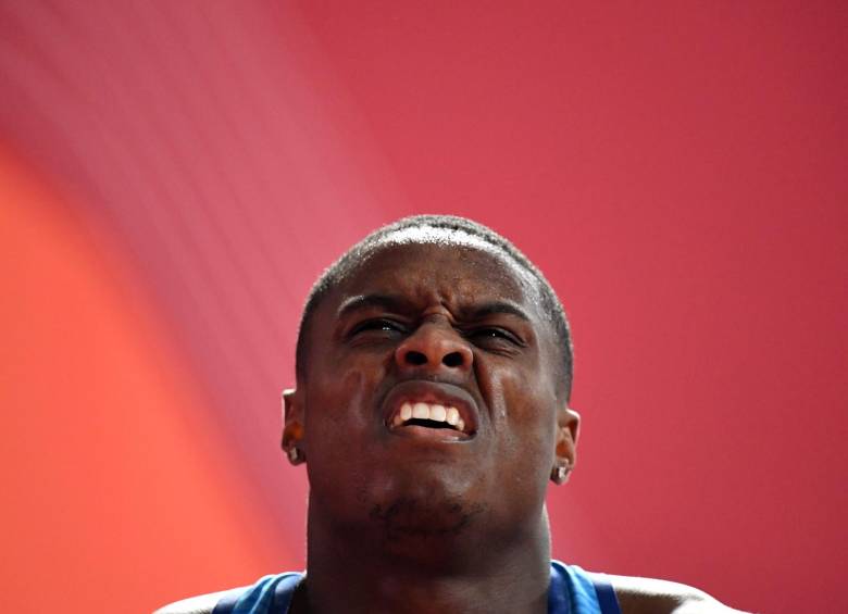 Christian Coleman, en el Mundial de Doha, en 2019. Foto archivo AFP
