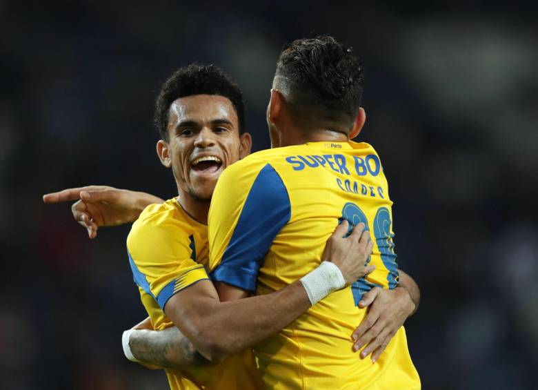 Luis Díaz celebrando con el Porto. FOTO EFE