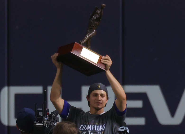Corey Seager, el MVP (Jugador Más Valioso) de la Serie Mundial. Foto AFP