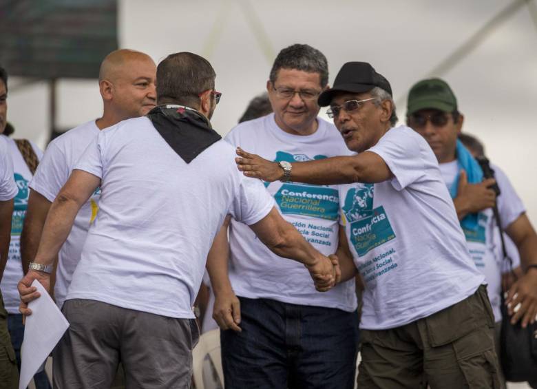 Los delegados de las Farc reunidos para la Décima Conferencia Nacional Guerrillera. FOTO Esteban Vanegas