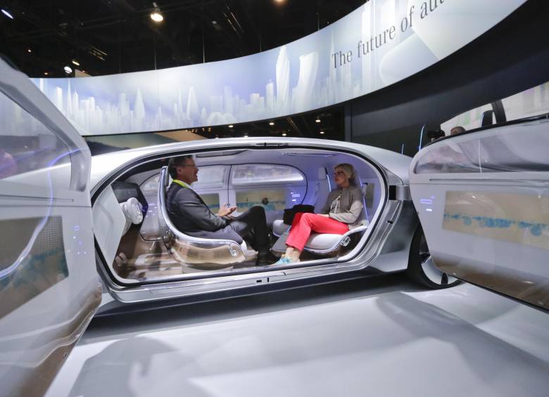Luxury in Motion, el carro que presentó Mercedez-Benz y que no necesita un humano para que lo maneje. FOTO CORTESÍA