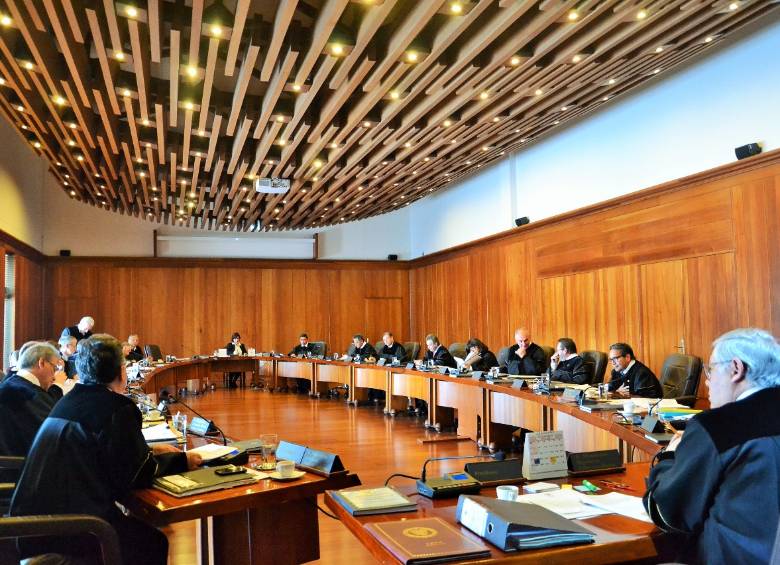 Sala plena de la Corte Suprema de Justicia. FOTO: COLPRENSA
