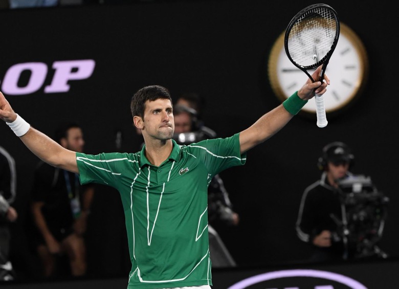  Djokovic celebra su triunfo. FOTO AFP