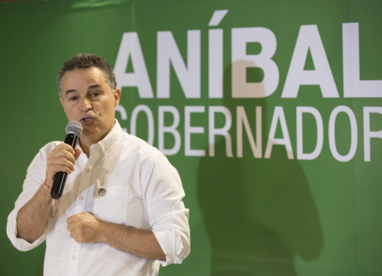 Aníbal Gaviria, candidato a la gobernación de Antioquia. FOTO: EDWIN BUSTAMANTE