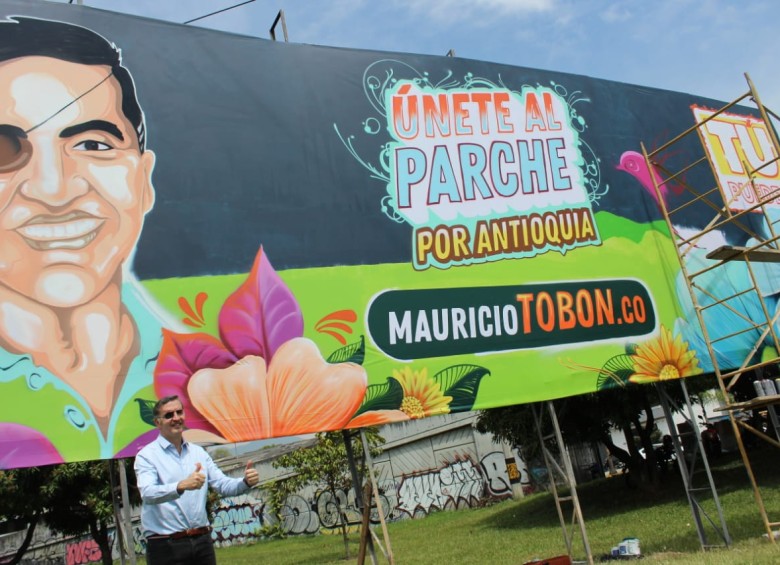 Campaña de Mauricio Tobón a la Gobernación de Antioquia. FOTO: CORTESÍA