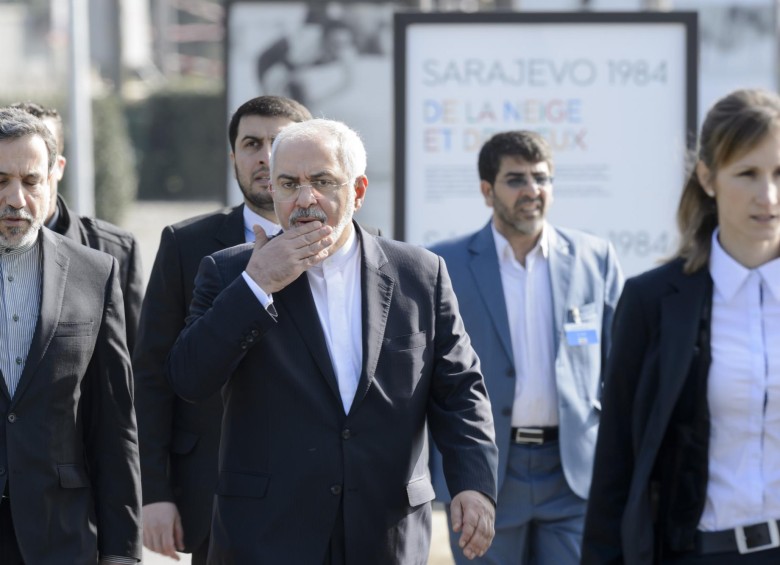 Ministro de Exteriores de Irán, Mohamad Yavad Zarif. FOTO AP.