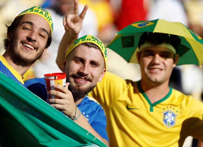El color de los aficionados brasileños que acompañaron a su Selección en el Maracaná.