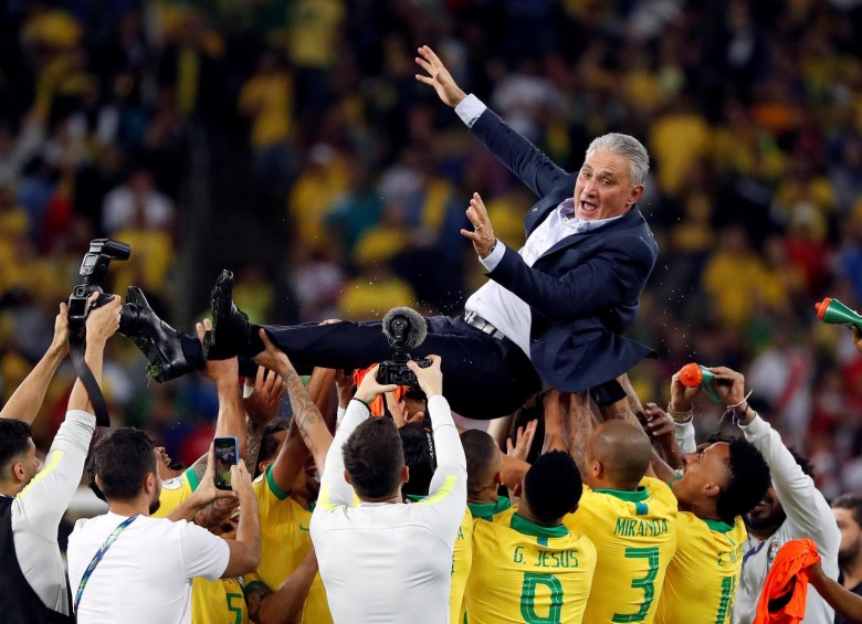 “Le jugamos limpio a Argentina todo el tiempo”, aseguró Tite, entrenador de Brasil, la selección ganadora de la Copa América 2019. Foto Efe