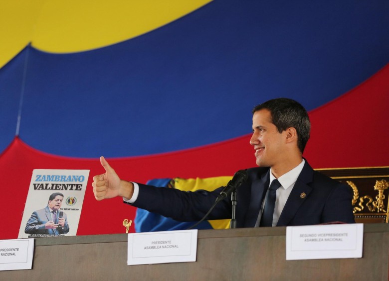 Juan Guaidó, presidente interino de Venezuela. FOTO: EFE