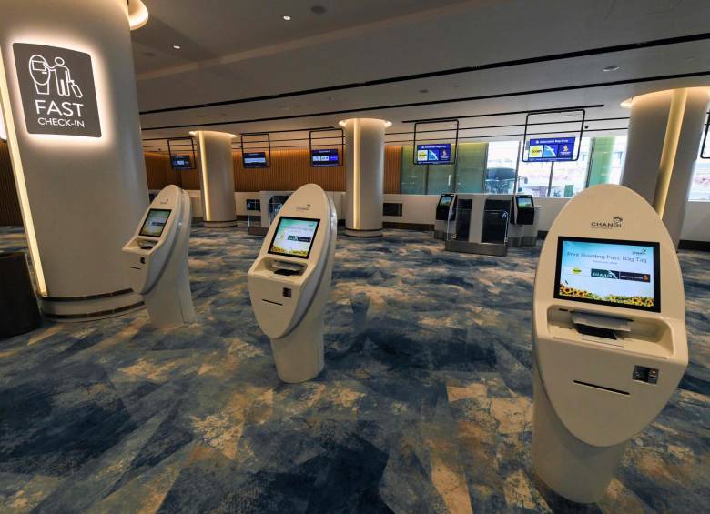 Esta es la zona del check in. FOTO AFP