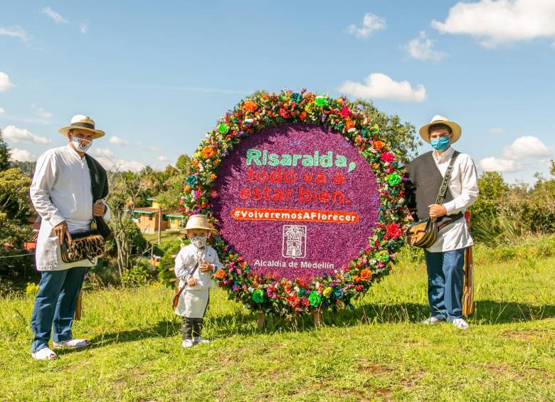 Así serán los mensajes conmemorativos dirigidos a otras ciudades, como una forma de apoyo durante la cuarentena. FOTO: CORTESÍA DE LA ALCALDÍA.