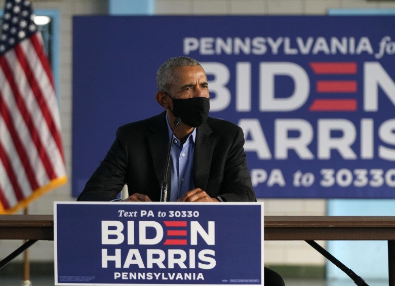 El expresidente Barack Obama apoya a Joe Biden en su carrera por la Casa Blanca. FOTO: AFP