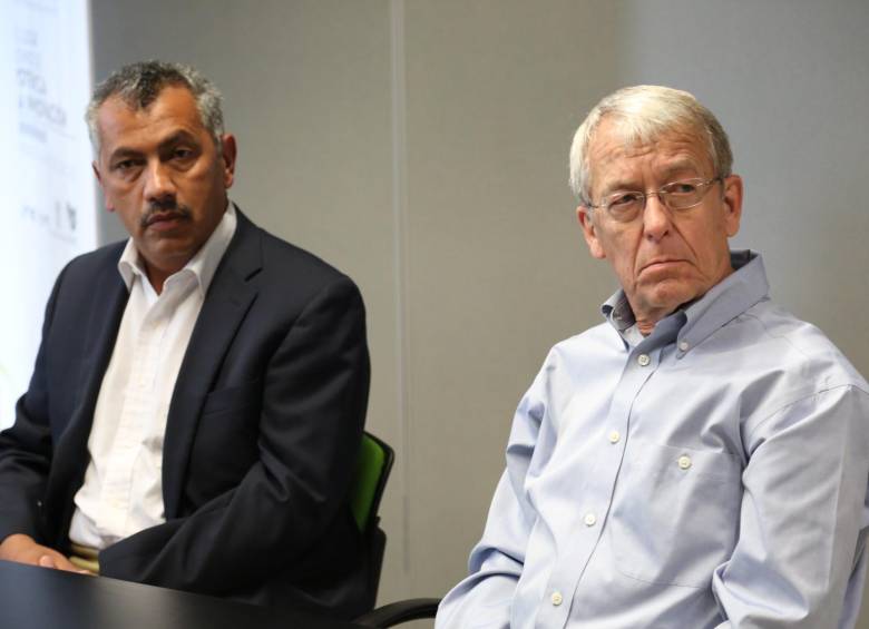 El investigador Jorge Osorio (izq.) quien dirigirá el centro conjunto en Ruta N, junto a su mentor el doctor Christensen. FOTO CORTESÍA