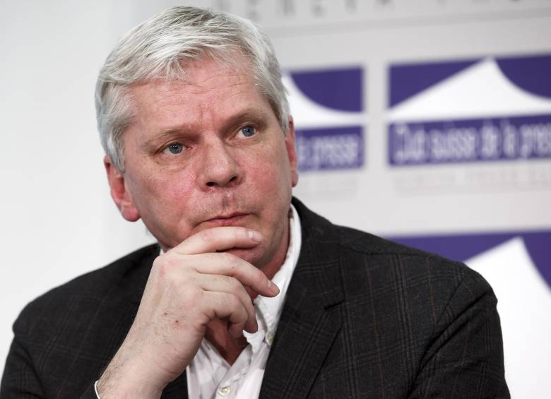 Kristinn Hrafnsson vocero de Wikileaks explicó en rueda de prensa que pidieron a Google pidieron un informe completo de la información que entregó al Gobierno estadounidense. FOTO AP