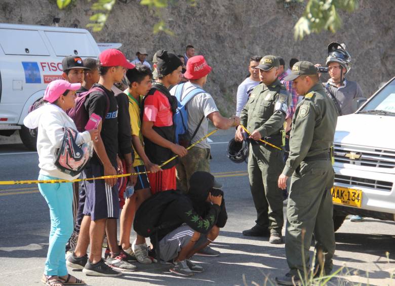 La cuatro víctimas murieron tras caer a un abismo. FOTO COLPRENSA