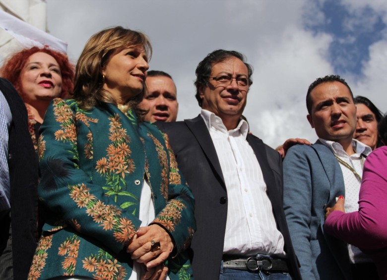 Gustavo Petro y Ángela Robledo abanderaron el movimiento en las pasadas elecciones presidenciales. FOTO colprensa
