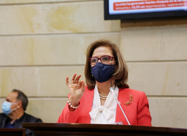 María del Rosario Guerra, senadora del Centro Democrático, dio positivo para coronavirus. FOTO COLPRENSA
