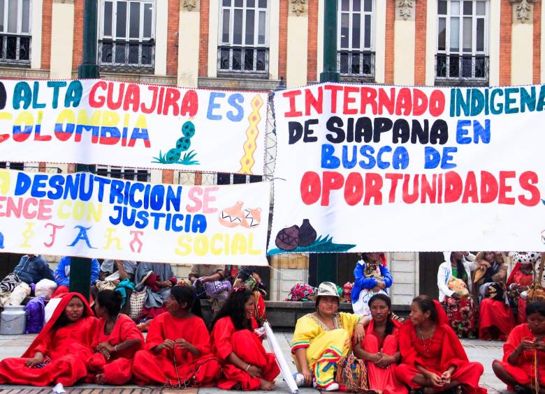 Doce mil son los niños indígenas Wayuú, menores de cinco años de edad, que según líderes de esa comunidad han muerto desde el 2012 a la fecha. FOTO COLPRENSA