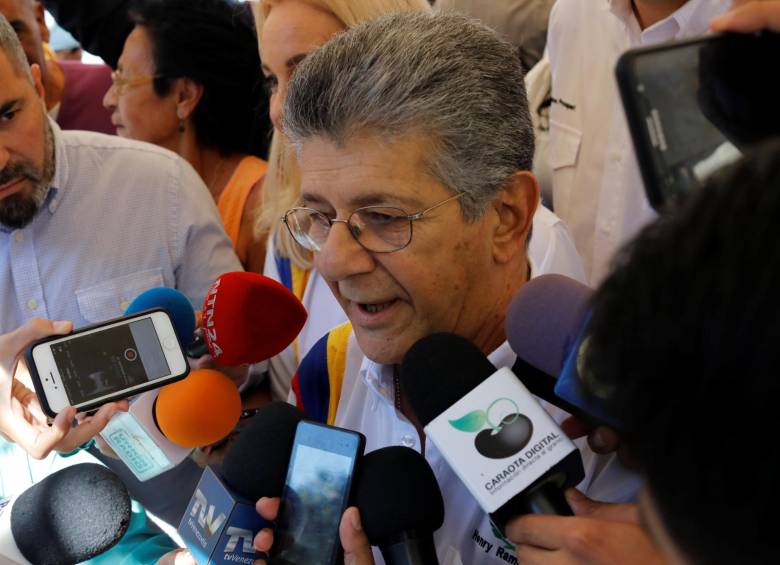 Henry Ramos Allup cabeza de Acción Democrática. FOTO REUTERS