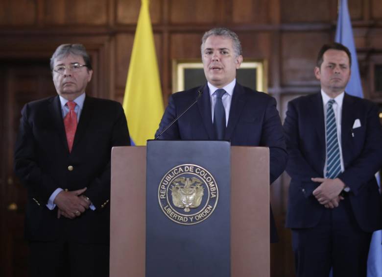 El presidente Iván Duque recibió en Palacio al Consejo de Seguridad de las Naciones Unidas. FOTO: Colprensa