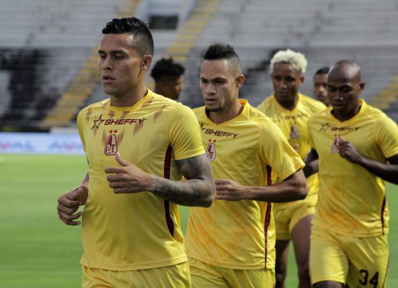 Deportes Tolima, líder de la Liga Betplay con 31 puntos, inicia su camino en la Copa Sudamericana como visitante, este martes. FOTO CORTESÍA DIMAYOR