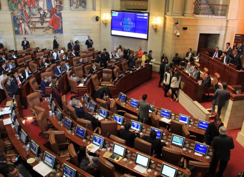 Plenaria de la Cámara de Representantes. FOTO: Archivo Colprensa