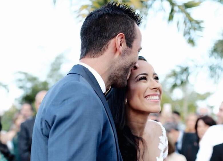 Mariana y Pelluard se casaron este sábado, después de un noviazgo de cuatro años. Foto: Instagram Mariana Pajón