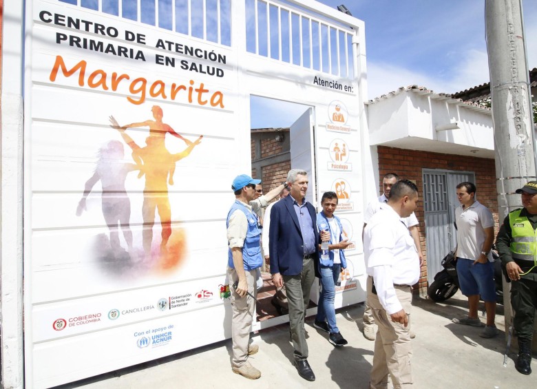El Alto Comisionado de la Onu, Filippo Grandi, inauguró en Cúcuta un centro médico con capacidad para atender diariamente a 320 personas Foto EFE