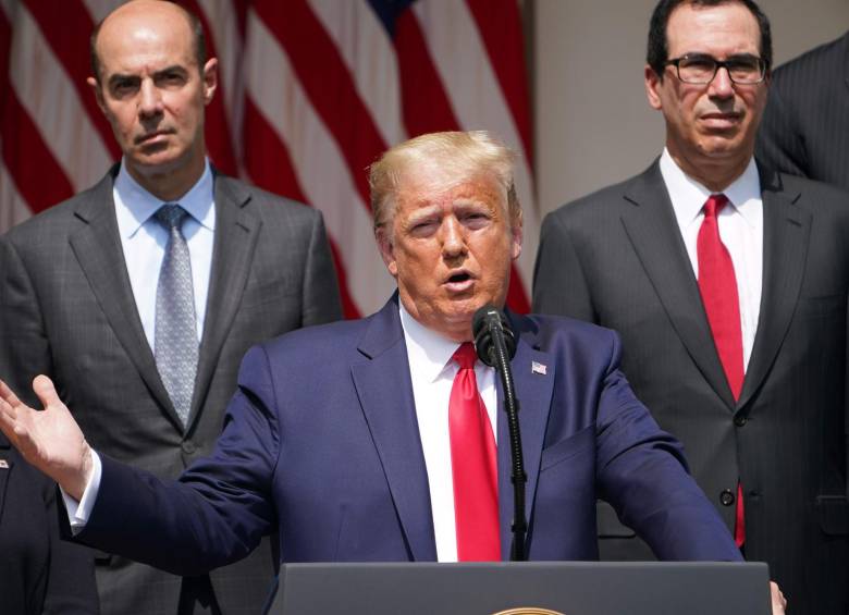La tasa de desempleo en Estados Unidos registró una sorpresiva baja en mayo, al ubicarse en 13,3%, en contra de las expectativas de los analistas y para regocijo del presidente Donald Trump. Foto: AFP