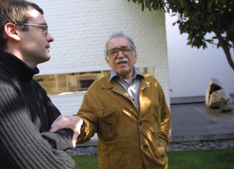 El periodista con Gabriel García Márquez. FOTOS Kim Manresa 