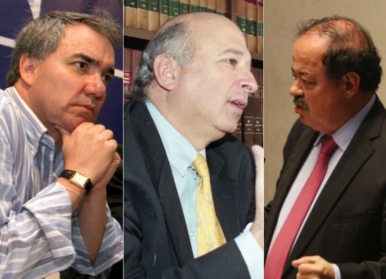 Diego Palacio, Alberto Velázquez y Sabas Pretelt de la Vega presentaron una demanda ante la Cidh, por supuestas irregularidades en los procesos. FOTO COLPRENSA