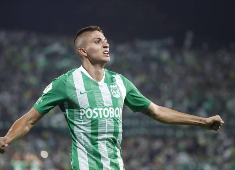 Juan Pablo Ramírez le dio el triunfo a Nacional sobre Jaguares. FOTO MANUEL SALDARRIAGA