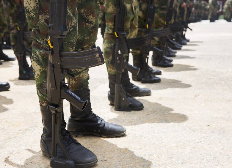 El Ejército recluta a sus nuevos soldados. FOTO: Edwin Bustamante.