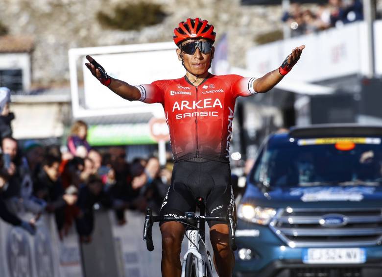 Nairo Quintana, ciclista colombiano del Arkéa. FOTO TWITTER QUINTANA