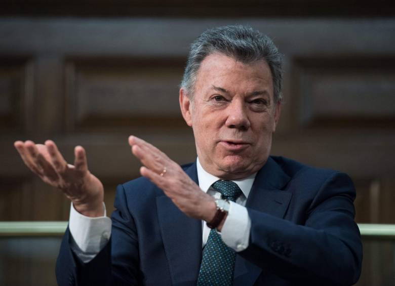 Juan Manuel Santos, presidente de Colombia. FOTO: AFP